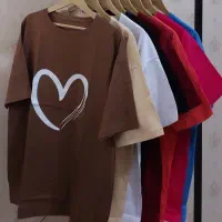 تیشرت لانگ قلبی