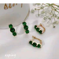 ی جفت گوشواره  ودو انگشتر رنگ ثابت  ژوپینک