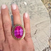 انگشتر یاقوت درشت جواهری|جواهرات|رباطکریم, نوده|دیوار