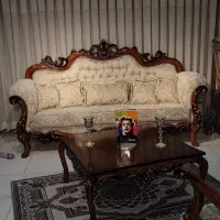 مبل افسون شیک رنگ فندقی چوب راش /**اقساطی