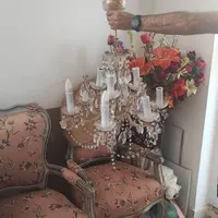 یکجفت لوسترکریستال ۹ شاخه چک