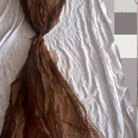 والان ۵ تیکه حریر قهوه ای شکلایی فقط پانصد