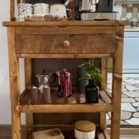 کافی بار چوبی همه چیز چوبی در کارگاه ما تولید میشه|بوفه، ویترین، کنسول|خرمشهر, |دیوار