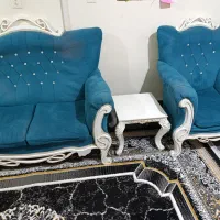 مبل ۷ نفره همراه میز ناهارخوری ۲ نفره|مبلمان خانگی و میز عسلی|سمنان, |دیوار