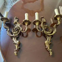 جفت دیوارکوب برنز ایتالیا