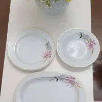 ۱۲+۲+۲ تا لیوان سالم و بشقاب چینی|ظروف سرو و پذیرایی|شاهینشهر, عطار|دیوار