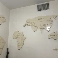 نقشه جهان دکور مغازه