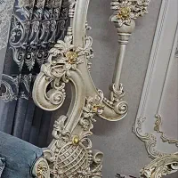 ساعت ایستاده سفید  چوب راش