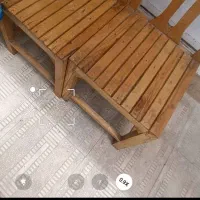 میز صندلی چوبی