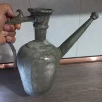 افتابه مسی مغولی قدیمی|کلکسیون اشیاء عتیقه|گلپایگان, |دیوار