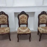 ۶ عدد مبل استیل چوبی|مبلمان خانگی و میز عسلی|اصفهان, نقش جهان|دیوار