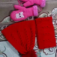 کلاه وشالگردن ودستکش دخترانه