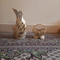 گلدان طلایی شیک و دکوری