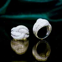 انگشتر هزار نگین جواهر تمام نقره کادو روزمادرروززن