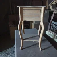 میز تلفن چوبی