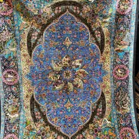 قالیچه نفیس ۸۰ رج تمام ابریشم قم ۳ متری|فرش|تهران, سیمای ایران|دیوار