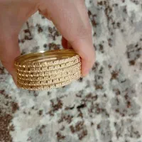 شیش عدد النگو طلاروس اصل سایز یک