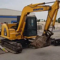 مینی بیل چرخ زنجیری کوماتسو