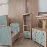 طرح راشل ست سیسمونی دراور شلف کمد تخت ویترین|تخت و صندلی بچه|مشهد, توس (بلوار توس)|دیوار