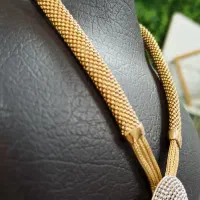 گردنی زنجیر بافتی بدون نگین ۴۵ گرمی|جواهرات|همدان, |دیوار