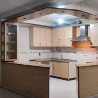 کابینت ام دی اف با سینک و هود
