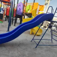 سرسره دوقلو تاب دوقلو نیمکت|اسباب‌‌بازی|شیراز, شهرک مخابرات|دیوار