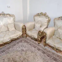 مبلمان استیل چوب راش ۷ نفره|مبلمان خانگی و میز عسلی|تهران, آشتیانی|دیوار