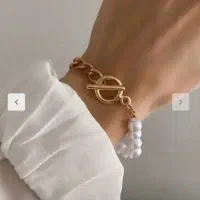 دستبند دخترانه و زنانه ی شیک رنگ ثابت