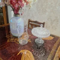 باقلوا خوری پایه دار ژاپن و پارچ قدیمی فرانسوی