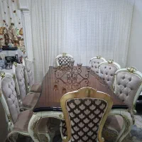 فروش فوری میز نهارخوری ۸ نفره کاملا نو