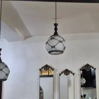 لوستر حبابی سه تایی|لوستر و چراغ آویز|نمین, |دیوار