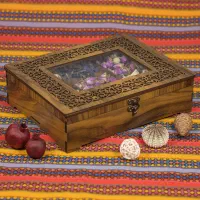 جعبه پذیرایی چوبی مدل مینا و ترنج