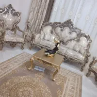 مبل سلطنتی امپراتور ومیز ناهارخوری استیل|مبلمان خانگی و میز عسلی|ری, دولت‌آباد|دیوار