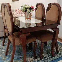 فروش میز نهار خوری چهارنفره سالم وبدون هیچ زدگی|میز و صندلی غذاخوری|کوهدشت, |دیوار