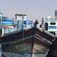 لنج باری چوبی با موتور بیتو کلوین  با تمام ادوات|قایق و سایر وسایل نقلیه|خمیر, |دیوار
