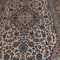 فرش دستباف ۹ متری کرم  در حد نو