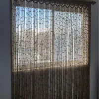 پرده مکرومه دست بافت