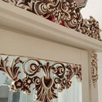 بوفه چوبی کارکرده|بوفه، ویترین، کنسول|میانه, |دیوار