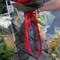 دسته گل با کاغذ خارجی