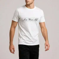 تیشرت سفید طرحدار برند یوفو سایز ۳xl نو