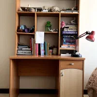 میز تحریر و کتابخانه