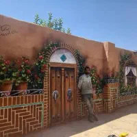 نقاشی دیواری باغ استخرسنتی باشگاه نقاشی دیوارنعمتی