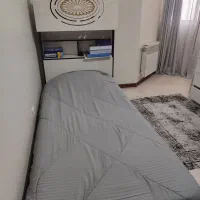 تخت یکنفره با تشک و کمد