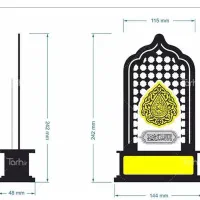 تندیس اهلبیت.محرم.شهادت|مجسمه، تندیس، ماکت|مشهد, حرم مطهر رضوی|دیوار
