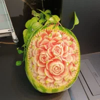 حکاکی هندوانه و کدو + میوه آرایی شب یلدا|خدمات پذیرایی، مراسم|تهران, شادآباد|دیوار