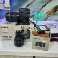 دوربین کنون d80 درحد دو عدد لنز