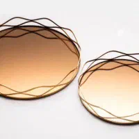 سینی پذیرایی کف آینه