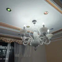 لوستر مورانو شاخکدار ۵ شاخه