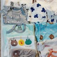 20 تیکه نوزادی پسرونه نو و در حدنو سایز 0 تا6 ماه