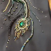 جواهر دوزی ودوخت اپلیکه روی عبا مانتو لباس مجلسی|لوازم خیاطی و بافتنی|تهران, ظهیرآباد|دیوار